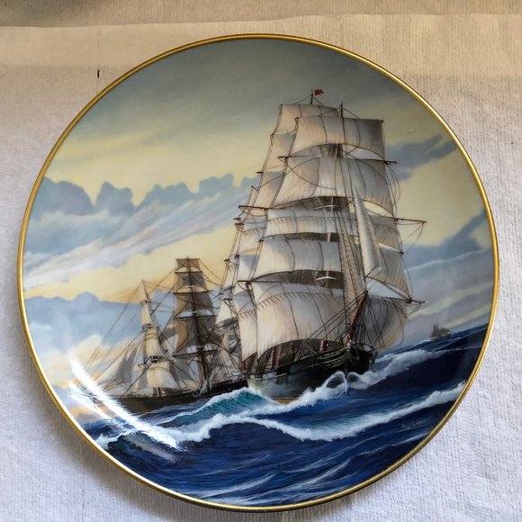 kaiser porcelain limited edition plate sailing vessel no time to boast 6/9500 - Picture 1 of 4